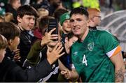 23 September 2022; Joe Redmond of Republic of Ireland after the UEFA European U21 Championship play-off first leg match between Republic of Ireland and Israel at Tallaght Stadium in Dublin. Photo by Seb Daly/Sportsfile