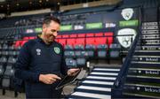 23 September 2022; Ger Dunne, head analyst, during a Republic of Ireland training session at Hampden Park in Glasgow, Scotland. Photo by Stephen McCarthy/Sportsfile