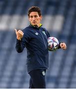 23 September 2022; Coach Keith Andrews during a Republic of Ireland training session at Hampden Park in Glasgow, Scotland. Photo by Stephen McCarthy/Sportsfile