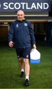 23 September 2022; Colum O’Neill, athletic therapist, during a Republic of Ireland training session at Hampden Park in Glasgow, Scotland. Photo by Stephen McCarthy/Sportsfile