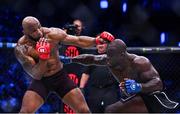 23 September 2022; Yoel Romero, left, in action against Melvin Manhoef during their light heavyweight bout during Bellator 285 at 3 Arena in Dublin. Photo by Sam Barnes/Sportsfile