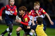 23 September 2022; Action between Clondalkin RFC and Old Wesley RFC during the Half-time Minis at the United Rugby Championship match between Leinster and Benetton at RDS Arena in Dublin. Photo by Brendan Moran/Sportsfile