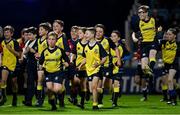 23 September 2022; Action between Clondalkin RFC and Old Wesley RFC during the Half-time Minis at the United Rugby Championship match between Leinster and Benetton at RDS Arena in Dublin. Photo by Brendan Moran/Sportsfile
