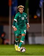 23 September 2022; Tyreik Wright of Republic of Ireland during the UEFA European U21 Championship play-off first leg match between Republic of Ireland and Israel at Tallaght Stadium in Dublin. Photo by Eóin Noonan/Sportsfile