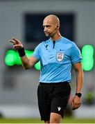 23 September 2022; Referee Dario Bel during the UEFA European U21 Championship play-off first leg match between Republic of Ireland and Israel at Tallaght Stadium in Dublin. Photo by Seb Daly/Sportsfile