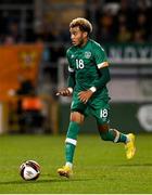 23 September 2022; Tyreik Wright of Republic of Ireland during the UEFA European U21 Championship play-off first leg match between Republic of Ireland and Israel at Tallaght Stadium in Dublin. Photo by Seb Daly/Sportsfile