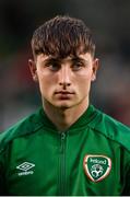 23 September 2022; Joe Hodge of Republic of Ireland before the UEFA European U21 Championship play-off first leg match between Republic of Ireland and Israel at Tallaght Stadium in Dublin. Photo by Seb Daly/Sportsfile