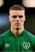 23 September 2022; Jake O'Brien of Republic of Ireland before the UEFA European U21 Championship play-off first leg match between Republic of Ireland and Israel at Tallaght Stadium in Dublin. Photo by Seb Daly/Sportsfile