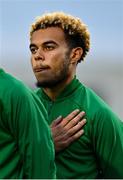 23 September 2022; Tyreik Wright of Republic of Ireland before the UEFA European U21 Championship play-off first leg match between Republic of Ireland and Israel at Tallaght Stadium in Dublin. Photo by Seb Daly/Sportsfile