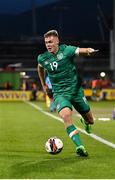 23 September 2022; Evan Ferguson of Republic of Ireland during the UEFA European U21 Championship play-off first leg match between Republic of Ireland and Israel at Tallaght Stadium in Dublin. Photo by Seb Daly/Sportsfile