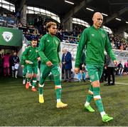 23 September 2022; Will Smallbone of Republic of Ireland before the UEFA European U21 Championship play-off first leg match between Republic of Ireland and Israel at Tallaght Stadium in Dublin. Photo by Seb Daly/Sportsfile