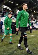 23 September 2022; Republic of Ireland goalkeeper Brian Maher before the UEFA European U21 Championship play-off first leg match between Republic of Ireland and Israel at Tallaght Stadium in Dublin. Photo by Seb Daly/Sportsfile