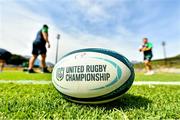24 September 2022; A general view of the ball before the United Rugby Championship match between DHL Stormers and Connacht at Stellenbosch in South Africa. Photo by Ashley Vlotman/Sportsfile