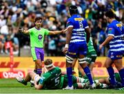 24 September 2022; Referee Gianluca Gnecchi during the United Rugby Championship match between DHL Stormers and Connacht at Stellenbosch in South Africa. Photo by Ashley Vlotman/Sportsfile