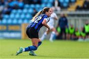 24 September 2022; Maddie Gibson of Athlone Town celebrates after scoring her side's second goal during a 2022 EVOKE.ie FAI Women's Cup Semi-Finals match between Athlone Town and Wexford Youths at Athlone Town Stadium in Westmeath. Photo by Michael P Ryan/Sportsfile