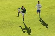 24 September 2022; Steven Davis of Northern Ireland in action against Milot Rashica of Kosovo during the UEFA Nations League C Group 2 match between Northern Ireland and Kosovo at National Stadium at Windsor Park in Belfast. Photo by Ramsey Cardy/Sportsfile