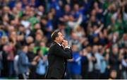 24 September 2022; Northern Ireland manager Ian Baraclough during the UEFA Nations League C Group 2 match between Northern Ireland and Kosovo at National Stadium at Windsor Park in Belfast. Photo by Ramsey Cardy/Sportsfile