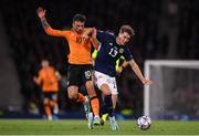 24 September 2022; Jack Hendry of Scotland and Troy Parrott of Republic of Ireland during UEFA Nations League B Group 1 match between Scotland and Republic of Ireland at Hampden Park in Glasgow, Scotland. Photo by Stephen McCarthy/Sportsfile