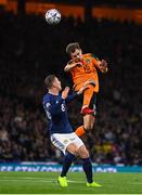 24 September 2022; Jayson Molumby of Republic of Ireland and Callum McGregor of Scotland during UEFA Nations League B Group 1 match between Scotland and Republic of Ireland at Hampden Park in Glasgow, Scotland. Photo by Stephen McCarthy/Sportsfile