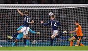 24 September 2022; Jack Hendry of Scotland heads to score his side's first goal during UEFA Nations League B Group 1 match between Scotland and Republic of Ireland at Hampden Park in Glasgow, Scotland. Photo by Stephen McCarthy/Sportsfile