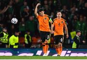24 September 2022; John Egan of Republic of Ireland reacts after his side concede their first goal, scored by Jack Hendry of Scotland, during UEFA Nations League B Group 1 match between Scotland and Republic of Ireland at Hampden Park in Glasgow, Scotland. Photo by Eóin Noonan/Sportsfile