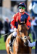 24 September 2022; Jockey Gary Halpin on Frequent Flyer before the start of The Goffs Million at The Curragh Racecourse in Kildare. Photo by Matt Browne/Sportsfile