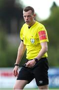 24 September 2022; Referee Oliver Moran during a 2022 EVOKE.ie FAI Women's Cup Semi-Finals match between Athlone Town and Wexford Youths at Athlone Town Stadium in Westmeath. Photo by Michael P Ryan/Sportsfile