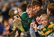 25 September 2022; Blackrock supporters celebrate their side's third goal during the Cork County Premier Senior Club Hurling Championship Semi-Final match between Erin's Own and Blackrock at Páirc Ui Chaoimh in Cork. Photo by Sam Barnes/Sportsfile