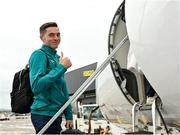 25 September 2022; Republic of Ireland captain Conor Coventry at Dublin Airport ahead of the team's chartered flight to Tel Aviv for their UEFA European U21 Championship Play-Off Second Leg match against Israel in Tel Aviv on Tuesday next. Photo by Seb Daly/Sportsfile