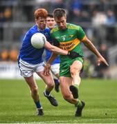 25 September 2022; Alan McNamee of Rhode in action against Ciarán Egan of Tullamore during the Offaly County Senior Football Championship Final match between Tullamore and Rhode at O'Connor Park in Tullamore, Offaly. Photo by Ben McShane/Sportsfile
