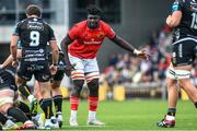 25 September 2022; Edwin Edogbo of Munster during the United Rugby Championship match between Dragons and Munster at Rodney Parade in Newport, Wales. Photo by Ben Evans/Sportsfile