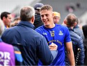 25 September 2022; Ben Cunningham of St Finbarr's is congratulated by supporters after his side's victory in the Cork County Premier Senior Club Hurling Championship Semi-Final match between St Finbarr's and Newtownshandrum at Páirc Ui Chaoimh in Cork. Photo by Sam Barnes/Sportsfile