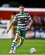 22 September 2022; Dan Cleary of Shamrock Rovers during the SSE Airtricity League Premier Division match between Shelbourne and Shamrock Rovers at Tolka Park in Dublin. Photo by Sam Barnes/Sportsfile