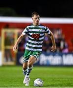 22 September 2022; Dan Cleary of Shamrock Rovers during the SSE Airtricity League Premier Division match between Shelbourne and Shamrock Rovers at Tolka Park in Dublin. Photo by Sam Barnes/Sportsfile