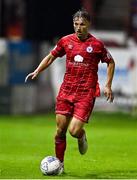 22 September 2022; John Ross Wilson of Shelbourne during the SSE Airtricity League Premier Division match between Shelbourne and Shamrock Rovers at Tolka Park in Dublin. Photo by Sam Barnes/Sportsfile
