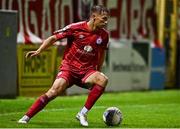 22 September 2022; John Ross Wilson of Shelbourne during the SSE Airtricity League Premier Division match between Shelbourne and Shamrock Rovers at Tolka Park in Dublin. Photo by Sam Barnes/Sportsfile