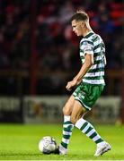 22 September 2022; Dan Cleary of Shamrock Rovers during the SSE Airtricity League Premier Division match between Shelbourne and Shamrock Rovers at Tolka Park in Dublin. Photo by Sam Barnes/Sportsfile