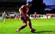 22 September 2022; Matty Smith of Shelbourne during the SSE Airtricity League Premier Division match between Shelbourne and Shamrock Rovers at Tolka Park in Dublin. Photo by Sam Barnes/Sportsfile