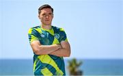 26 September 2022; Conor Coventry stands for a portrait after a Republic of Ireland U21 press conference at the Sheraton Hotel in Tel Aviv, Israel. Photo by Seb Daly/Sportsfile