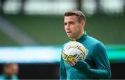 26 September 2022; Seamus Coleman during a Republic of Ireland training session at Aviva Stadium in Dublin. Photo by Stephen McCarthy/Sportsfile