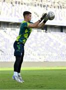 26 September 2022; Goalkeeper Brian Maher during a Republic of Ireland U21 training session at Bloomfield Stadium in Tel Aviv, Israel. Photo by Seb Daly/Sportsfile