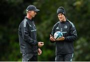 26 September 2022; Head coach Leo Cullen and Jonathan Sextonduring a Leinster Rugby squad training session at UCD in Dublin. Photo by Harry Murphy/Sportsfile