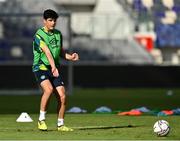26 September 2022; Anselmo Garcia Mac Nulty during a Republic of Ireland U21 training session at Bloomfield Stadium in Tel Aviv, Israel. Photo by Seb Daly/Sportsfile