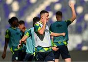 26 September 2022; Dara Costelloe during a Republic of Ireland U21 training session at Bloomfield Stadium in Tel Aviv, Israel. Photo by Seb Daly/Sportsfile