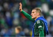 24 September 2022; Steven Davis of Northern Ireland after the UEFA Nations League C Group 2 match between Northern Ireland and Kosovo at National Stadium at Windsor Park in Belfast. Photo by Ramsey Cardy/Sportsfile
