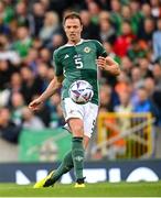 24 September 2022; Jonny Evans of Northern Ireland during the UEFA Nations League C Group 2 match between Northern Ireland and Kosovo at National Stadium at Windsor Park in Belfast. Photo by Ramsey Cardy/Sportsfile