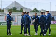 26 September 2022; UCD players inspect the pitch before the SSE Airtricity League Premier Division match between Shamrock Rovers and UCD at Tallaght Stadium in Dublin. Photo by Ben McShane/Sportsfile