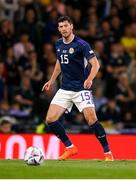 24 September 2022; Scott McKenna of Scotland during UEFA Nations League B Group 1 match between Scotland and Republic of Ireland at Hampden Park in Glasgow, Scotland. Photo by Stephen McCarthy/Sportsfile