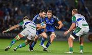 23 September 2022; Cian Healy of Leinster, supported by teammate Ross Molony, in action against Niccolò Cannone and Carl Wegner of Benetton during the United Rugby Championship match between Leinster and Benetton at the RDS Arena in Dublin. Photo by Brendan Moran/Sportsfile