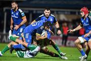 23 September 2022; Charlie Ngatai of Leinster is tackled by Joaquin Riera of Benetton during the United Rugby Championship match between Leinster and Benetton at the RDS Arena in Dublin. Photo by Brendan Moran/Sportsfile